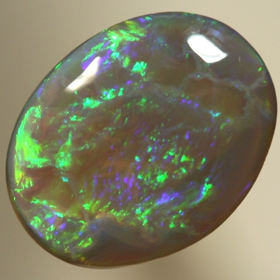 SOLID SEMI BLACK OPAL Very bright forest green over purple. SEE VIDEO